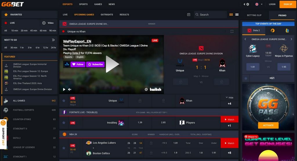 GGBET - Sitio web de apuestas de deportes y deportes electrónicos de las autoridades